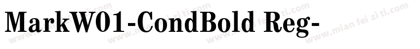 MarkW01-CondBold Reg字体转换